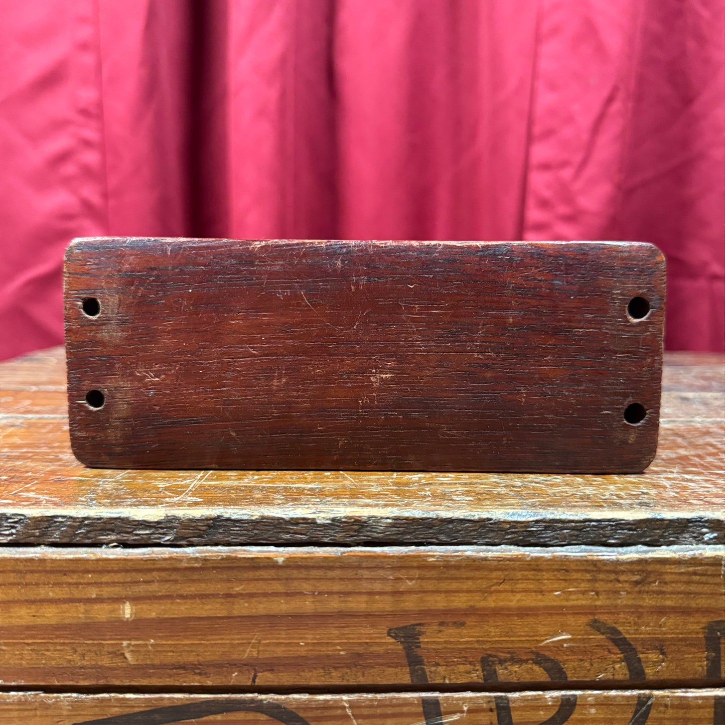 1920s Ludwig 7" Wood Block w/ No. 463 Hoop Mount Block Holder