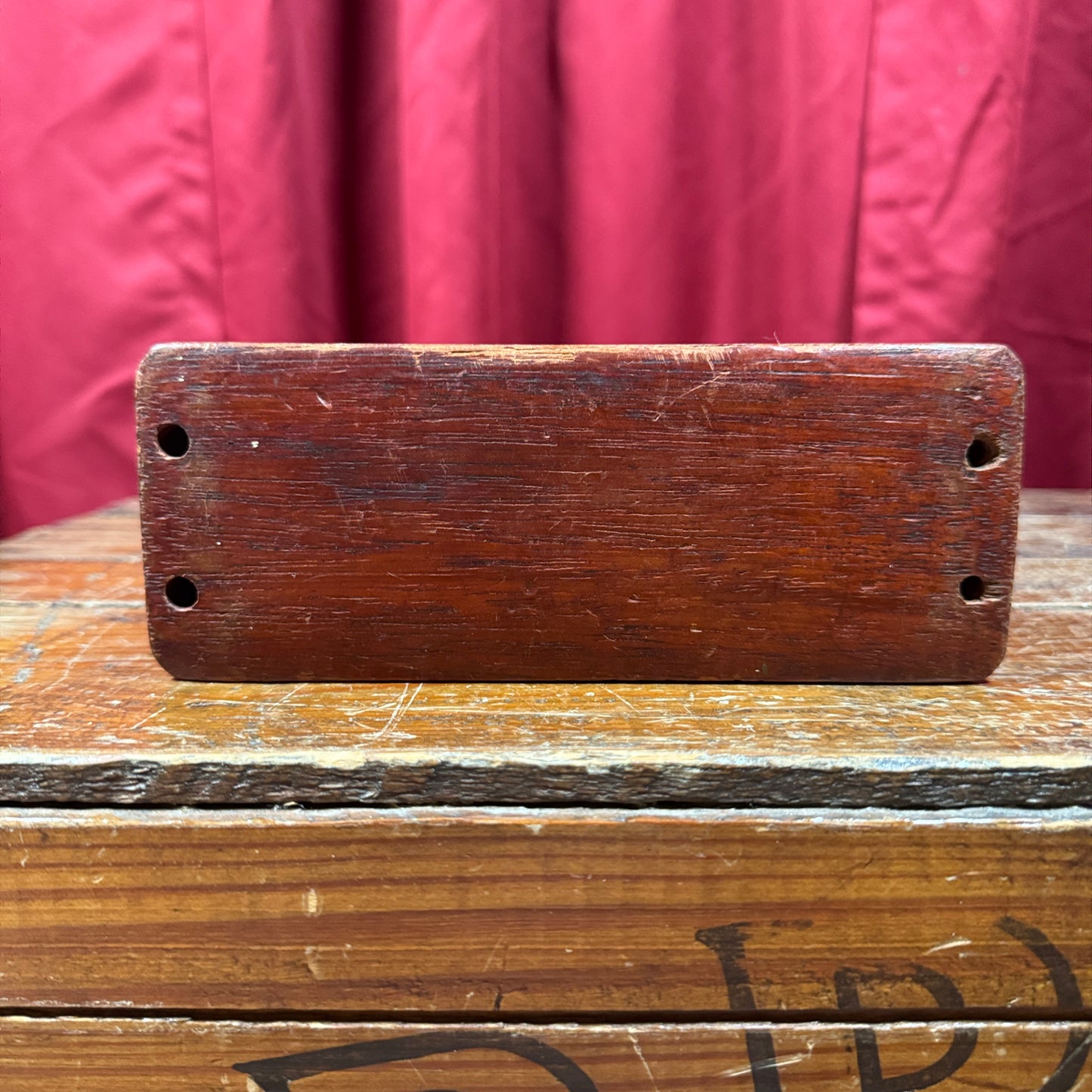 1920s Ludwig 7" Wood Block w/ No. 463 Hoop Mount Block Holder