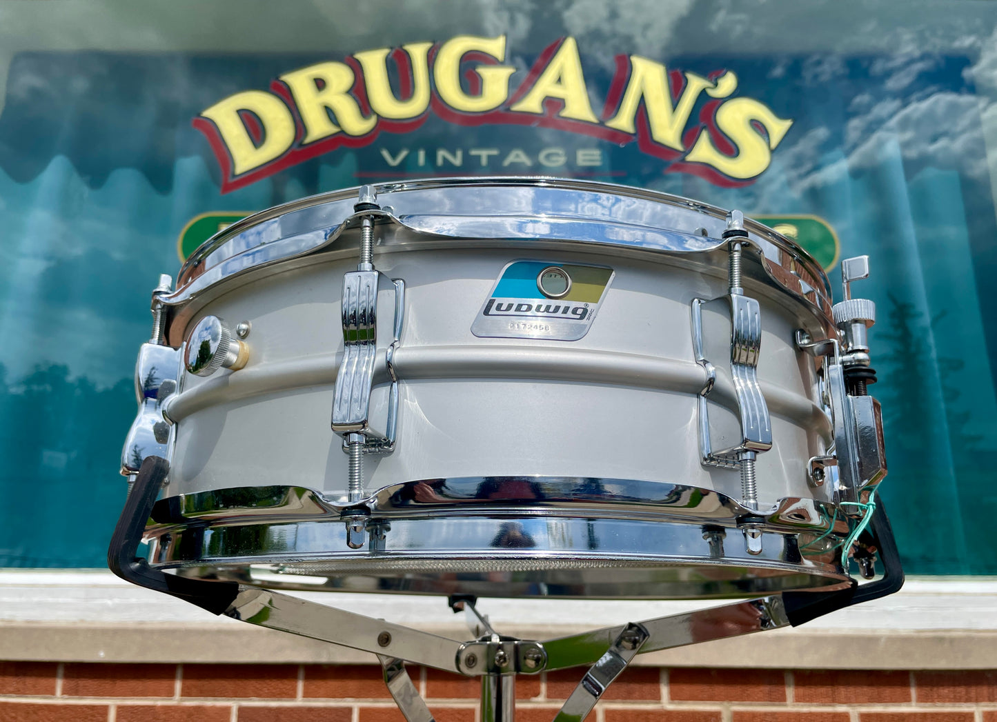 1970s-1980s Ludwig 5x14 Acrolite No. 404 Snare Drum
