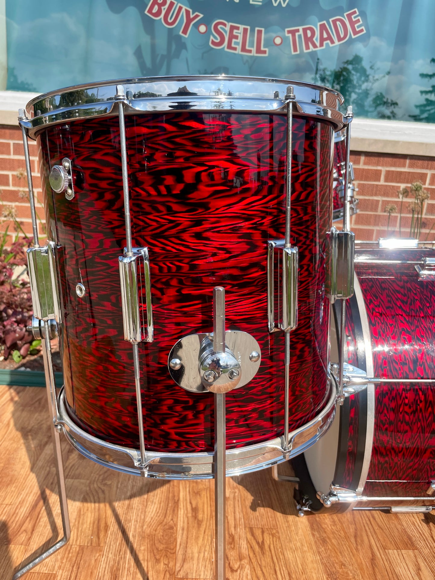 1960s Rogers Cleveland Tower Delta Drum Set Red Onyx 20/12/14