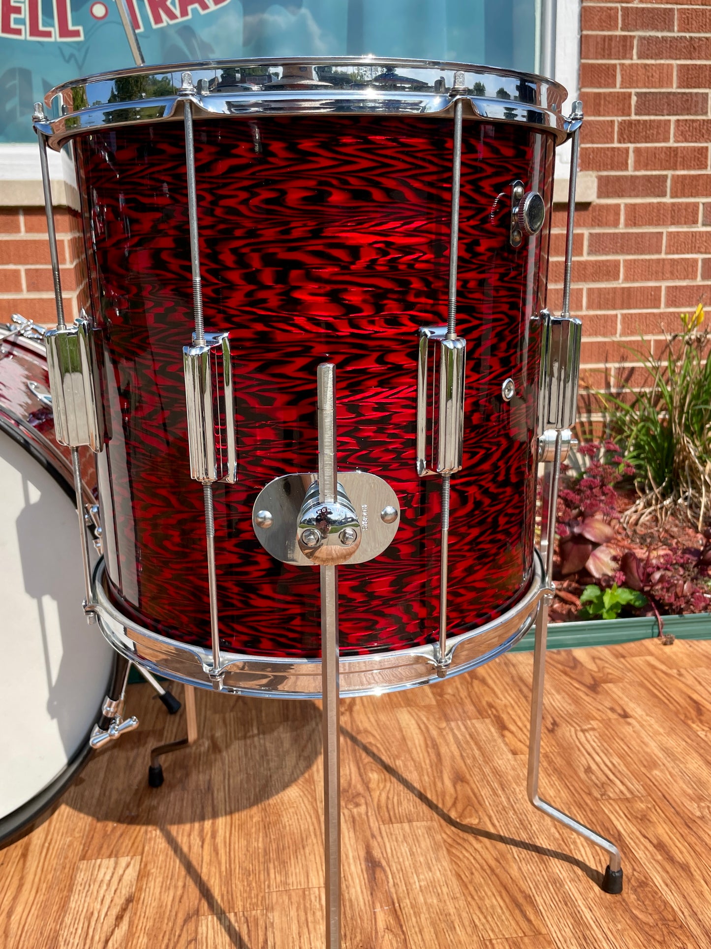 1960s Rogers Cleveland Tower Delta Drum Set Red Onyx 20/12/14