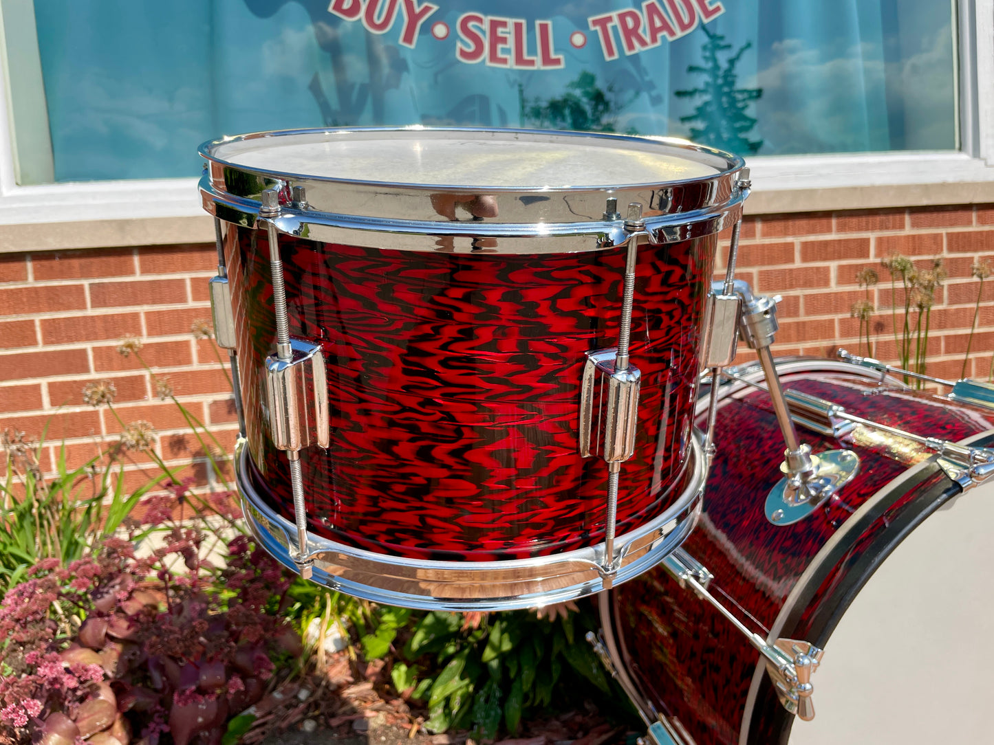 1960s Rogers Cleveland Tower Delta Drum Set Red Onyx 20/12/14