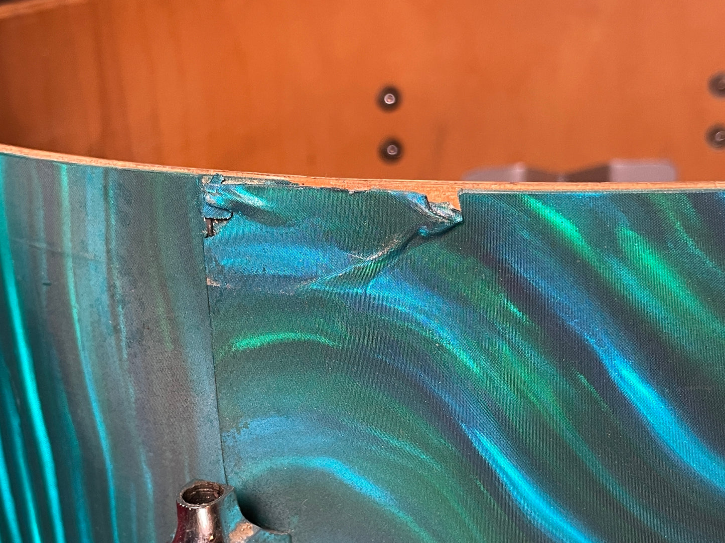 1960s Sonor Teardrop Drum Set Multi-Brilliant Turquoise Satin Flame Blue/Green 20/13/16