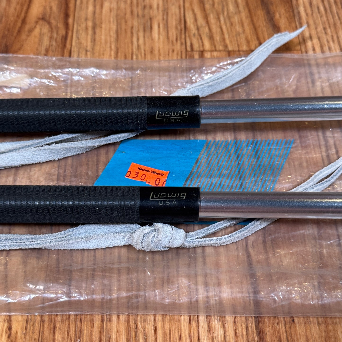 1970s Ludwig No. 2333 Tenor Drum Sticks Marching Mallet Pair