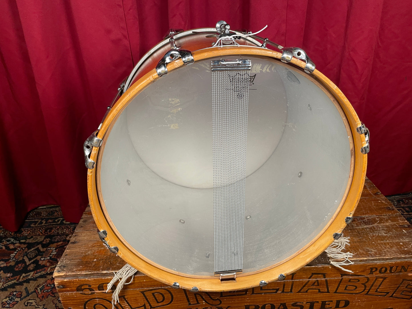 1960s Gretsch 12x16 Renown PX4532 Marching Snare Drum Mahogany
