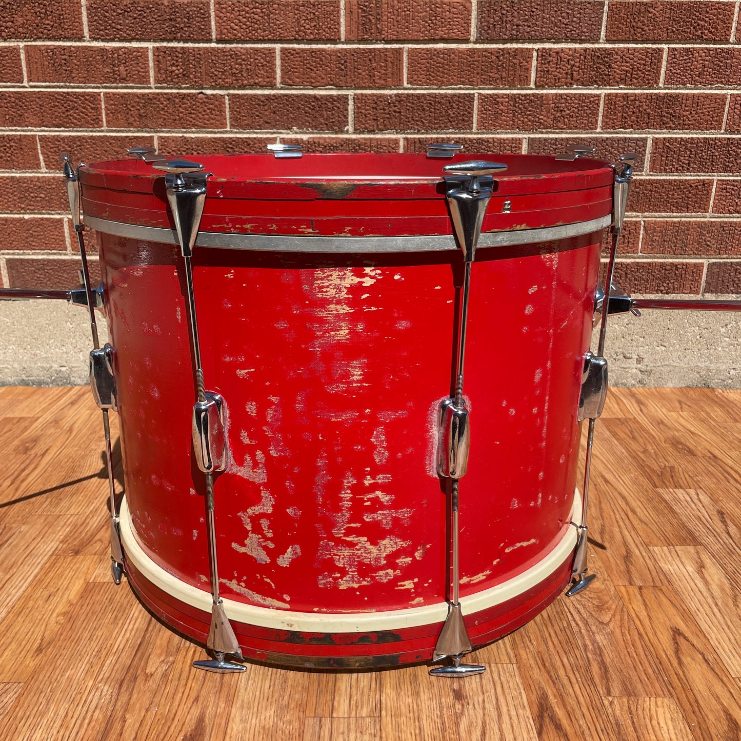 1960s Slingerland 14x20 Stage Band Bass Drum Red Lacquer