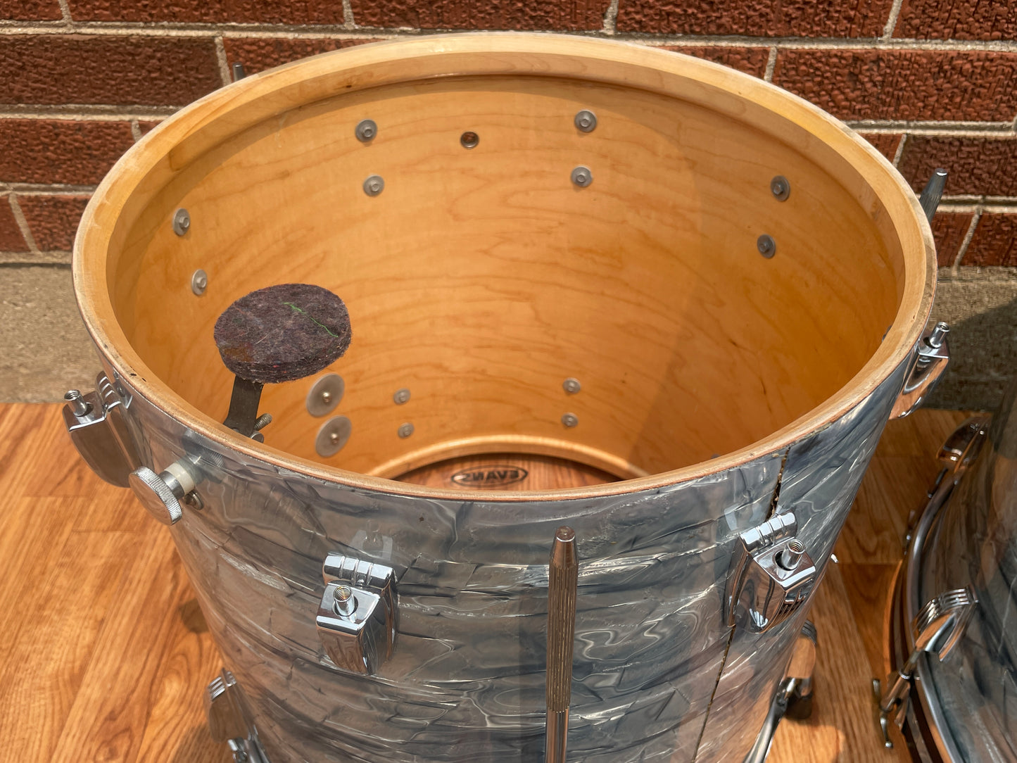 1970s Ludwig Super Classic Drum Set Sky Blue Pearl 22/13/16