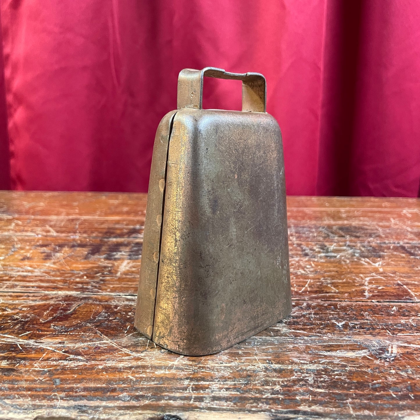 1950s Slingerland Cowbell and Wood Block Set w/ Nickel Shur-Grip Combination Holder
