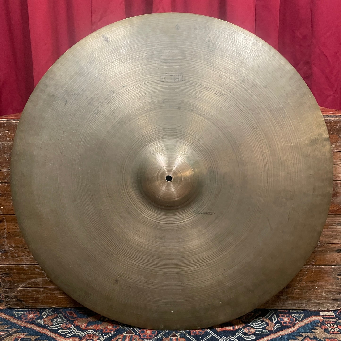 26" Zildjian A 1950s Large Hollow Block Stamp Extra Thin Ride Cymbal 3954g *Video Demo*