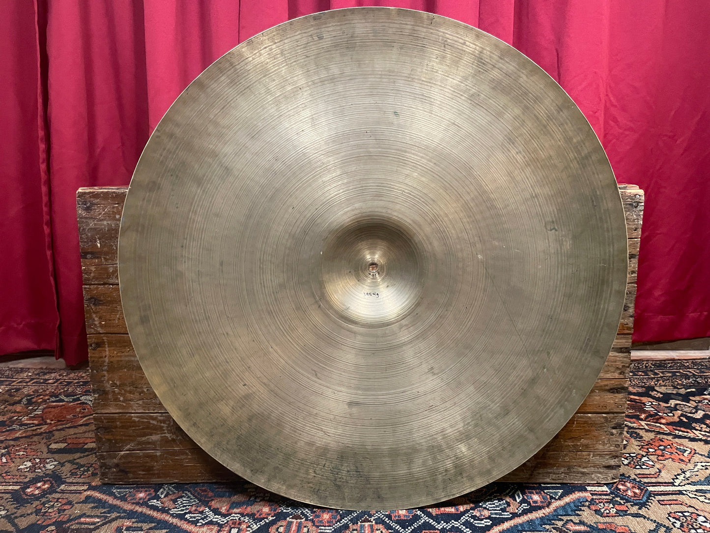 26" Zildjian A 1950s Large Hollow Block Stamp Extra Thin Ride Cymbal 3954g *Video Demo*