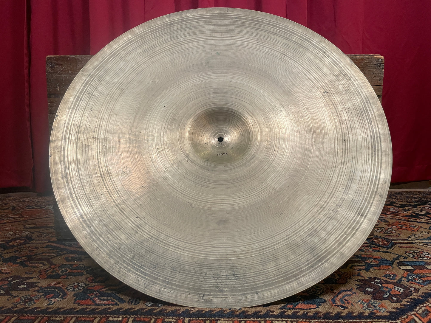 26" Zildjian A 1950s Large Hollow Block Stamp Extra Thin Ride Cymbal 3954g *Video Demo*
