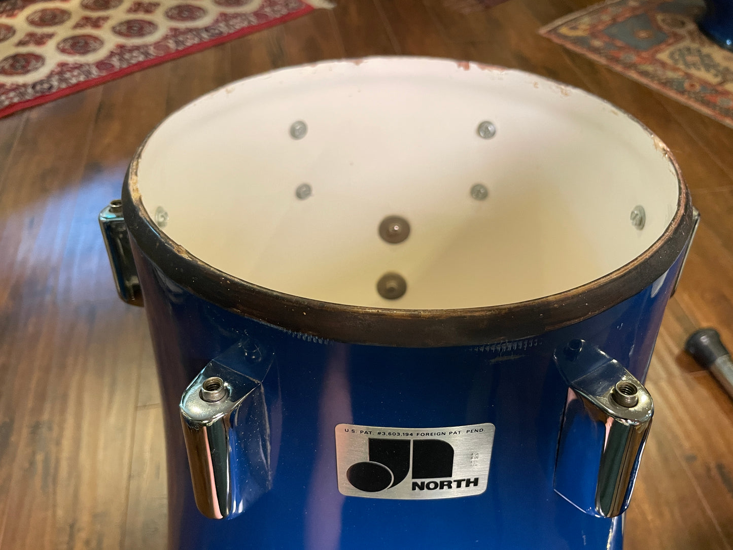 1970s North Drums Nexus Drum Set Blue 6/8/10/12/14/22 *Video Demo*