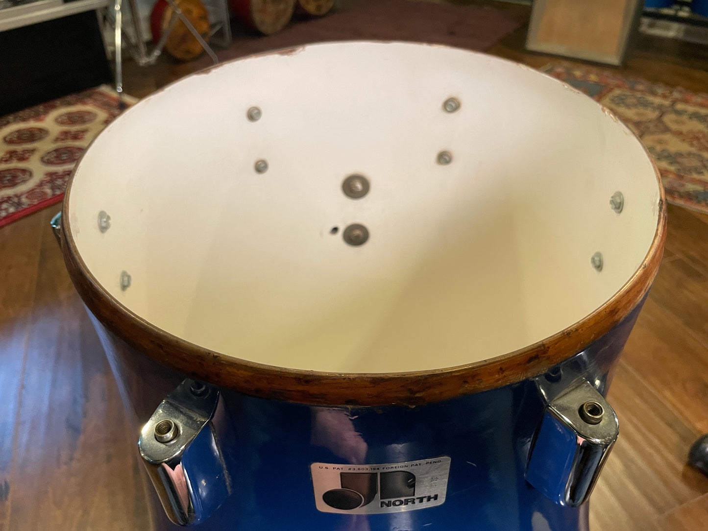 1970s North Drums Nexus Drum Set Blue 6/8/10/12/14/22 *Video Demo*