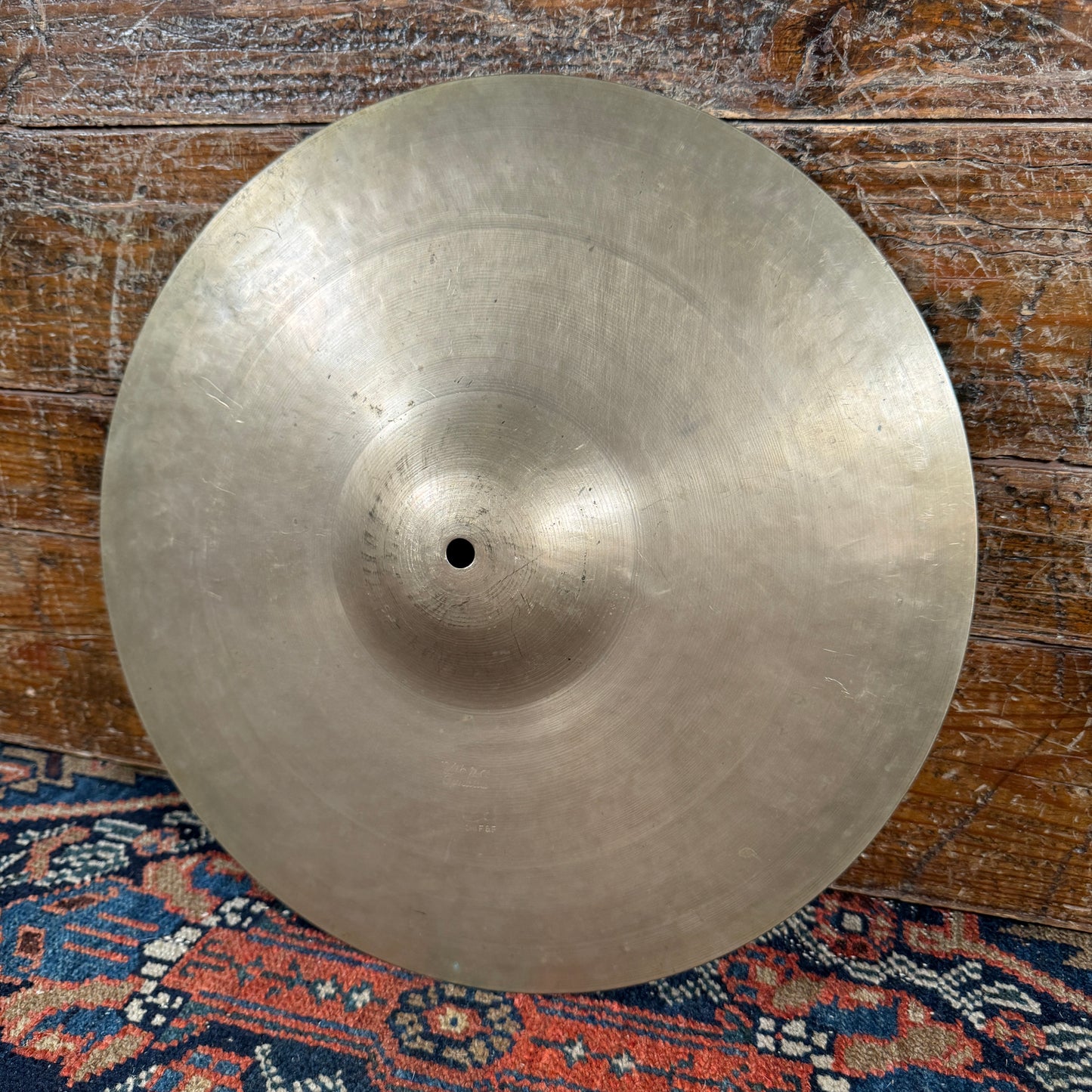 14" Zanchi F&F Vibra 1950s Hi-Hat Single / Crash Cymbal 688g Made in Italy *Video Demo*