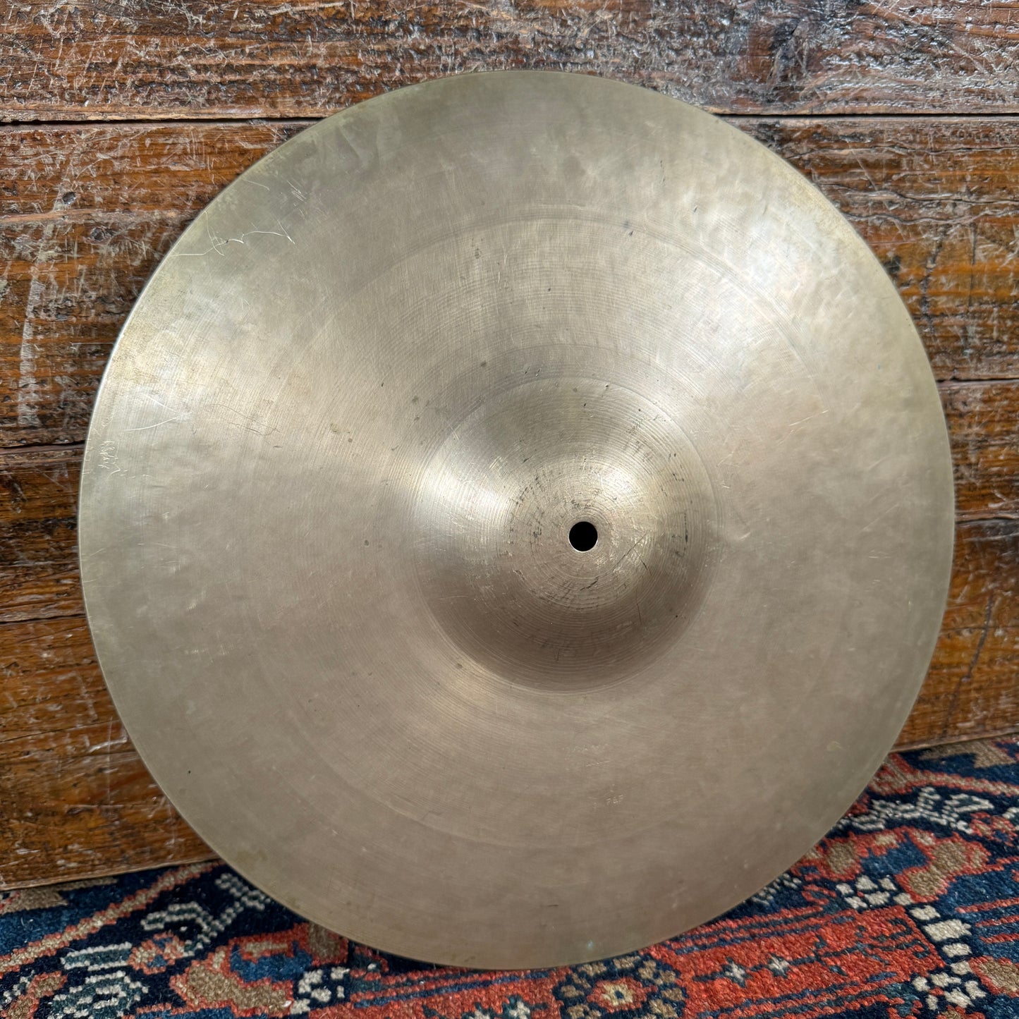 14" Zanchi F&F Vibra 1950s Hi-Hat Single / Crash Cymbal 688g Made in Italy *Video Demo*