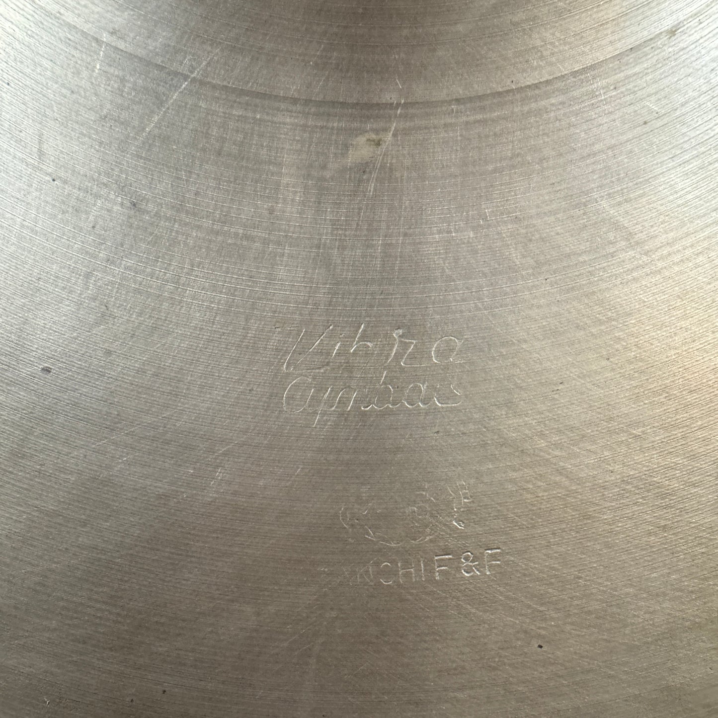 14" Zanchi F&F Vibra 1950s Hi-Hat Single / Crash Cymbal 688g Made in Italy *Video Demo*