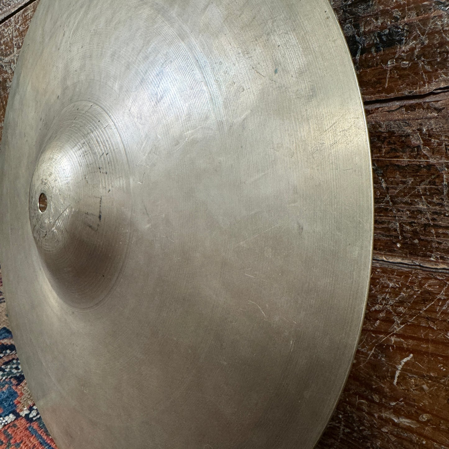 14" Zanchi F&F Vibra 1950s Hi-Hat Single / Crash Cymbal 688g Made in Italy *Video Demo*