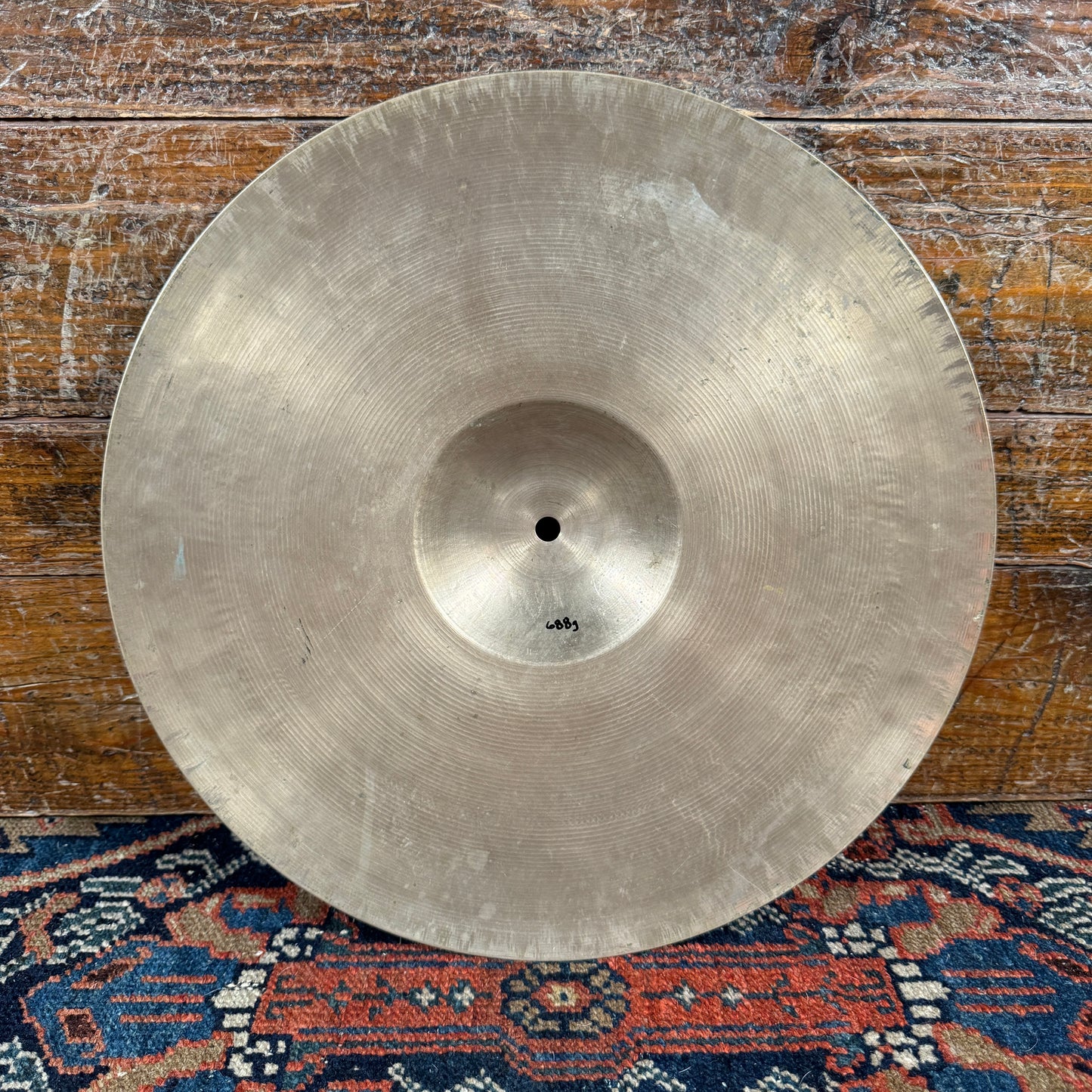 14" Zanchi F&F Vibra 1950s Hi-Hat Single / Crash Cymbal 688g Made in Italy *Video Demo*