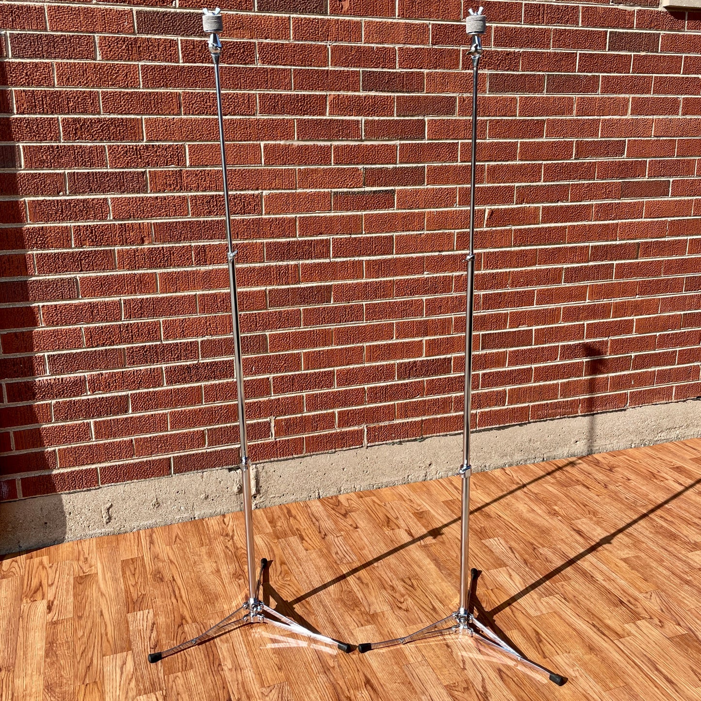 1960s Ludwig No. 1400 Straight Flat Base Cymbal Stand Pair (2 pcs)