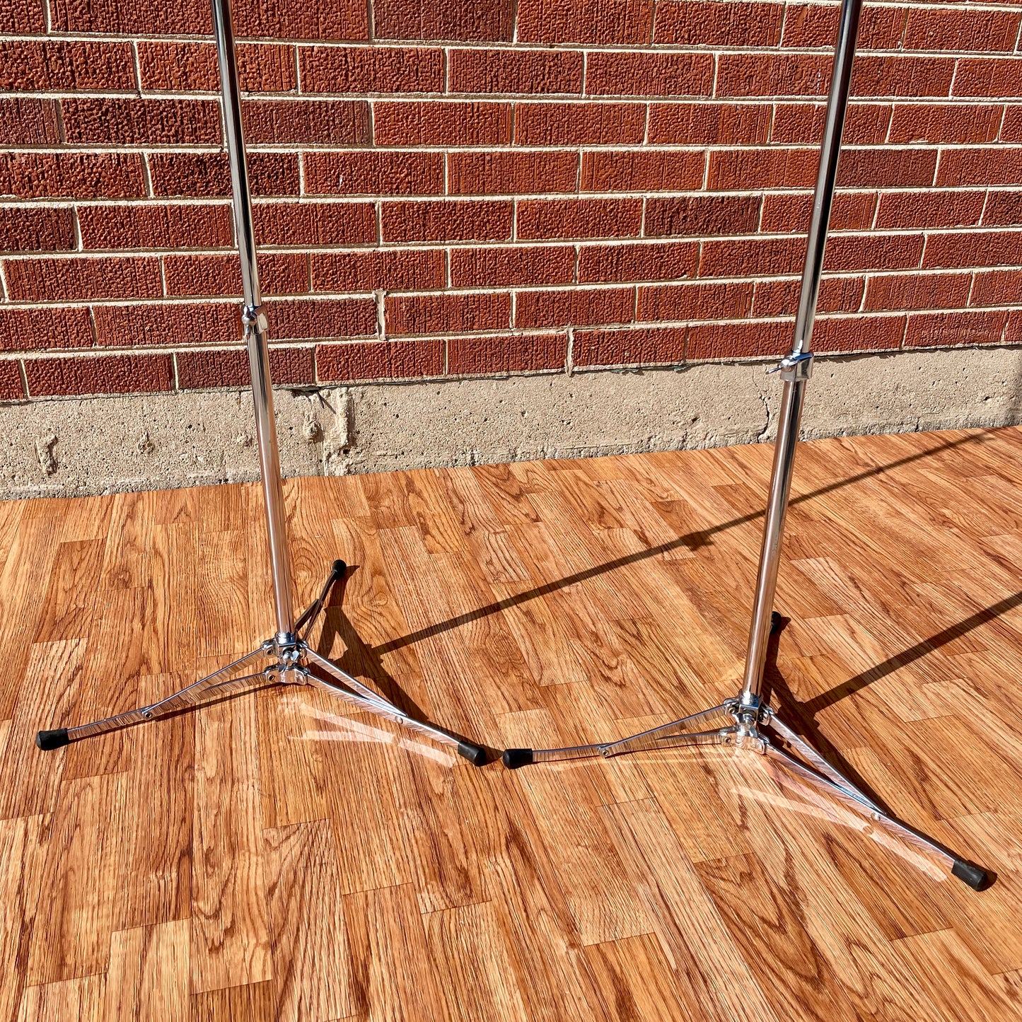 1960s Ludwig No. 1400 Straight Flat Base Cymbal Stand Pair (2 pcs)