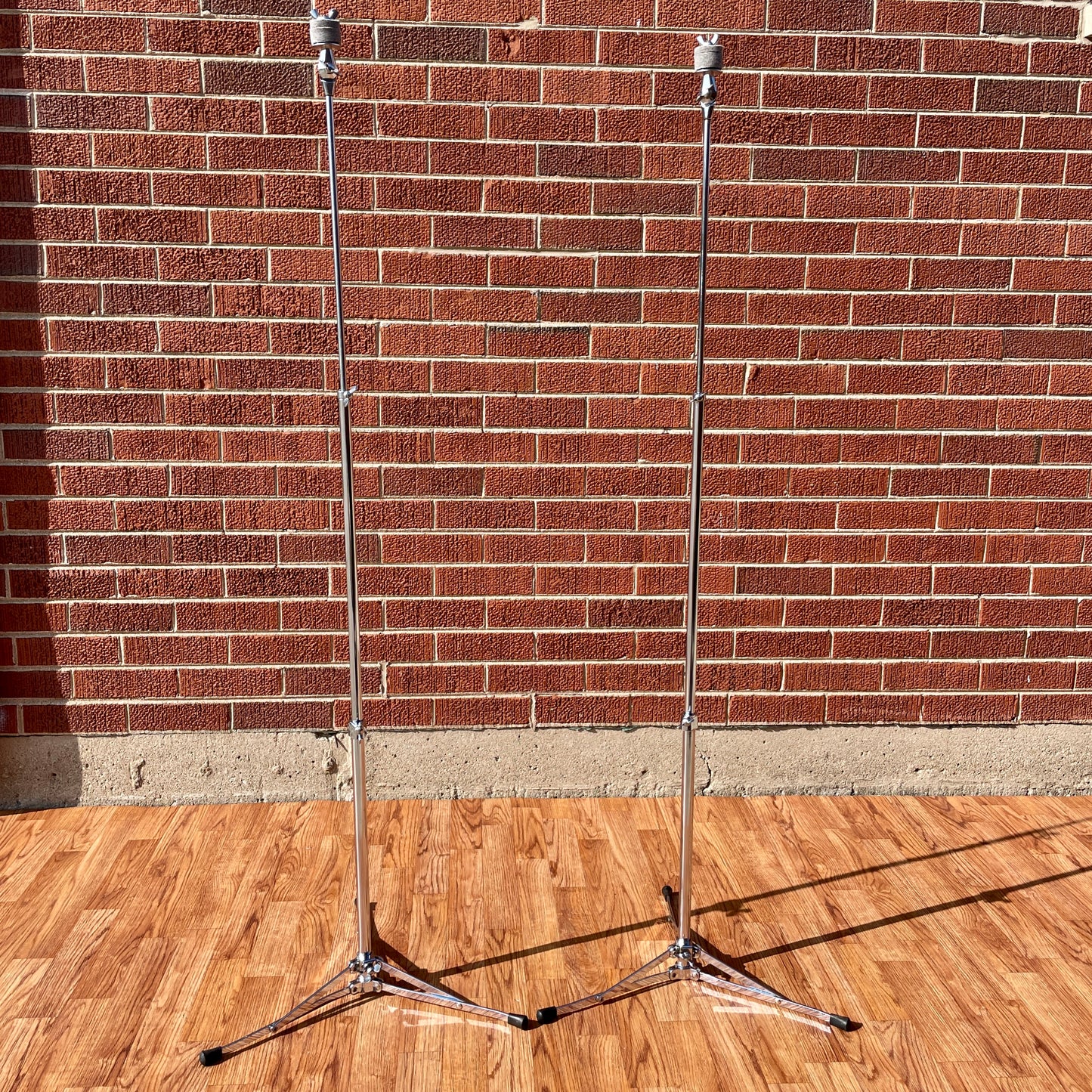 1960s Ludwig No. 1400 Straight Flat Base Cymbal Stand Pair (2 pcs)