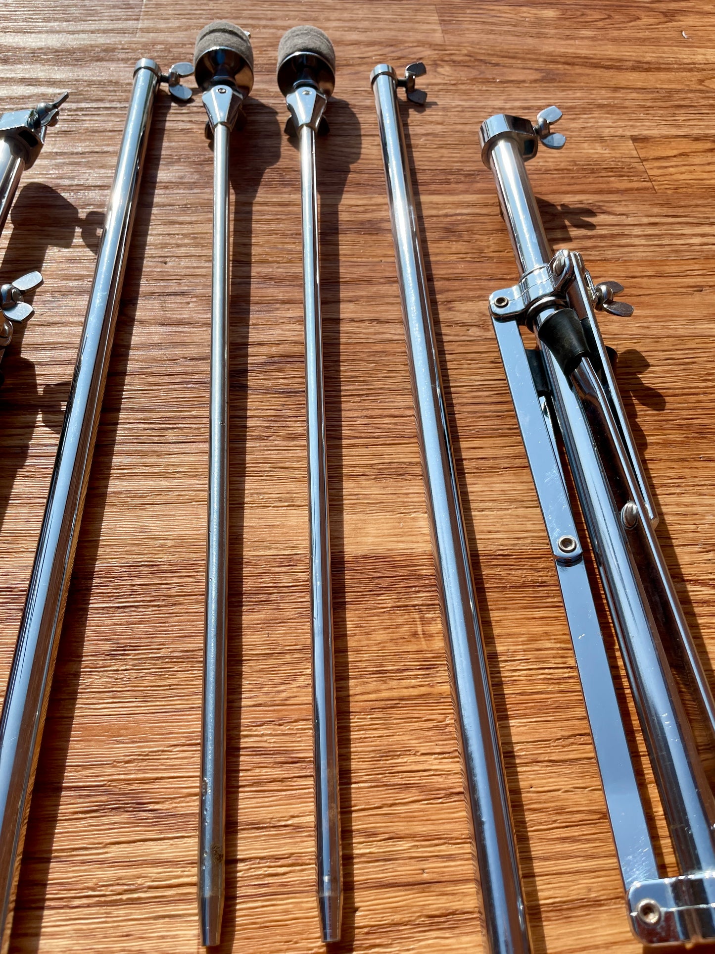 1960s Ludwig No. 1400 Straight Flat Base Cymbal Stand Pair (2 pcs)