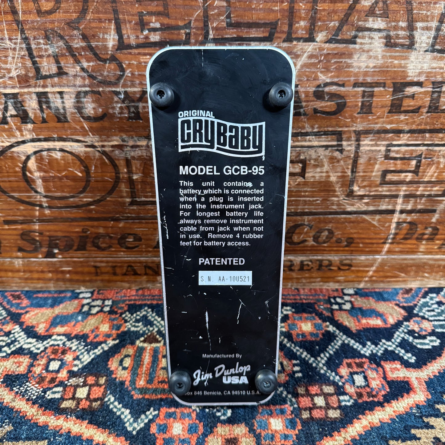 1990s Dunlop GCB-95 Original Crybaby Wah Pedal