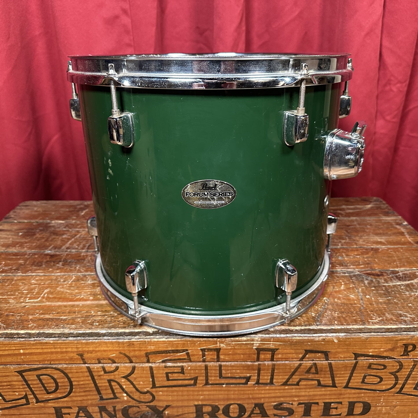 Pearl Forum 13" Tom Drum Alpine Green 11x13