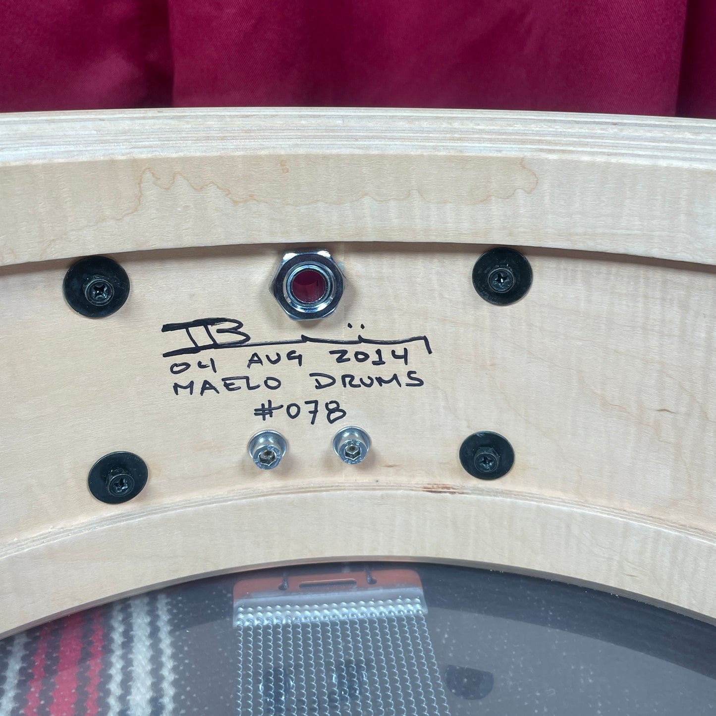 Maelo Drums 5th Anniversary Curly Maple 5.5x14 Snare Drum