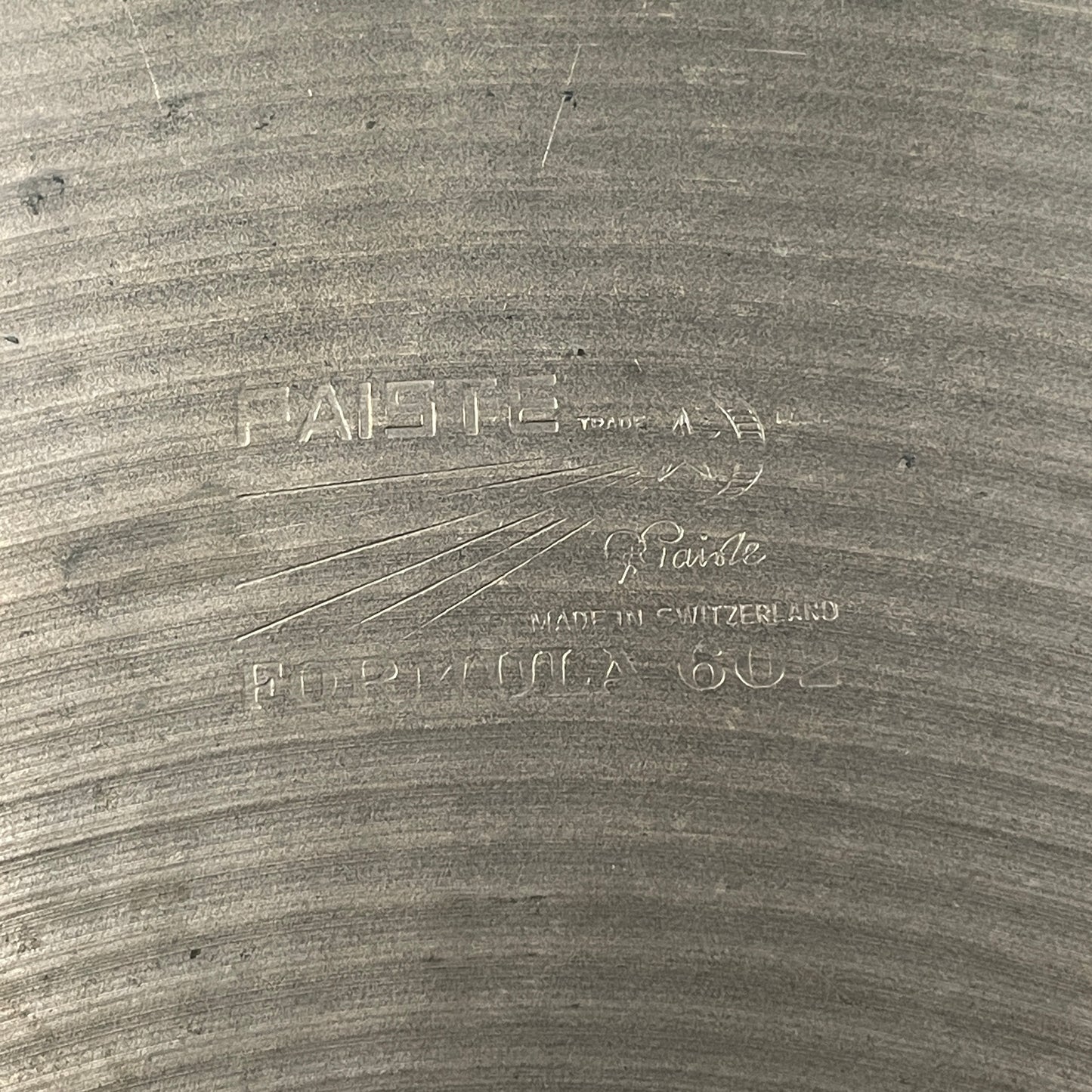 20" Paiste Formula 602 Pre-Serial 1960s Ride Cymbal 2374g *Video Demo*
