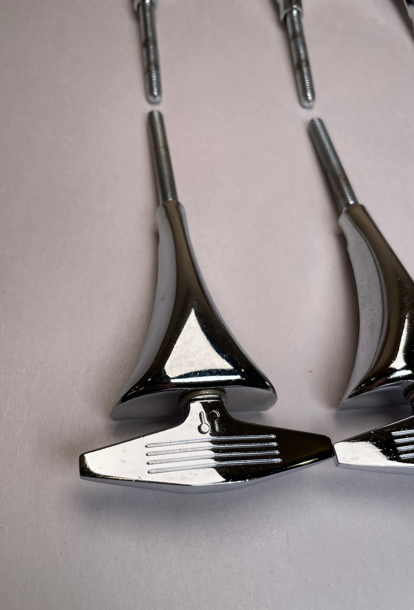 1970s Sonor Phonic Bass Drum T Rods and Claws - Set of 10