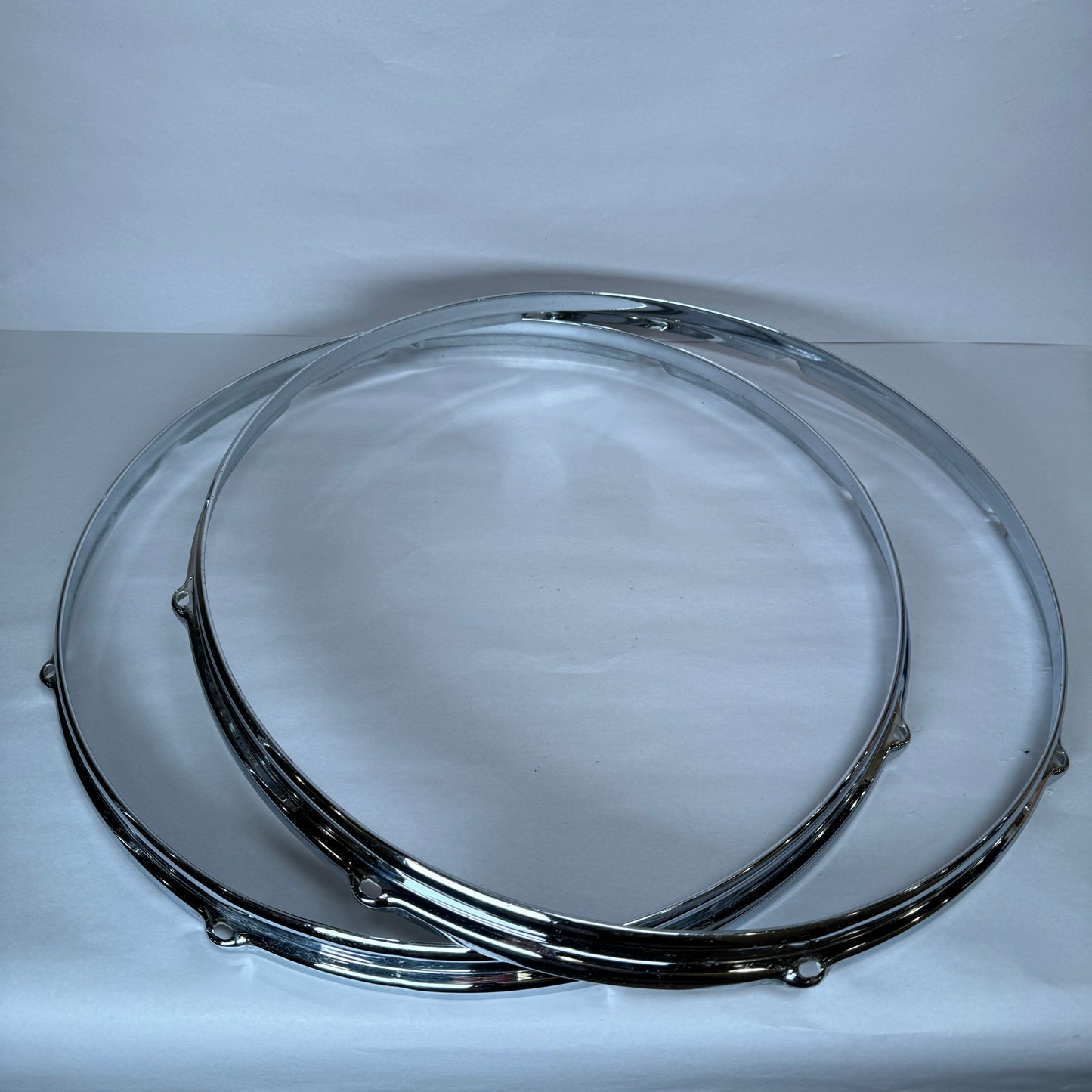 1950s-1960s 18" Slingerland 8-Lug Stick Saver Floor Tom Hoop Pair COB