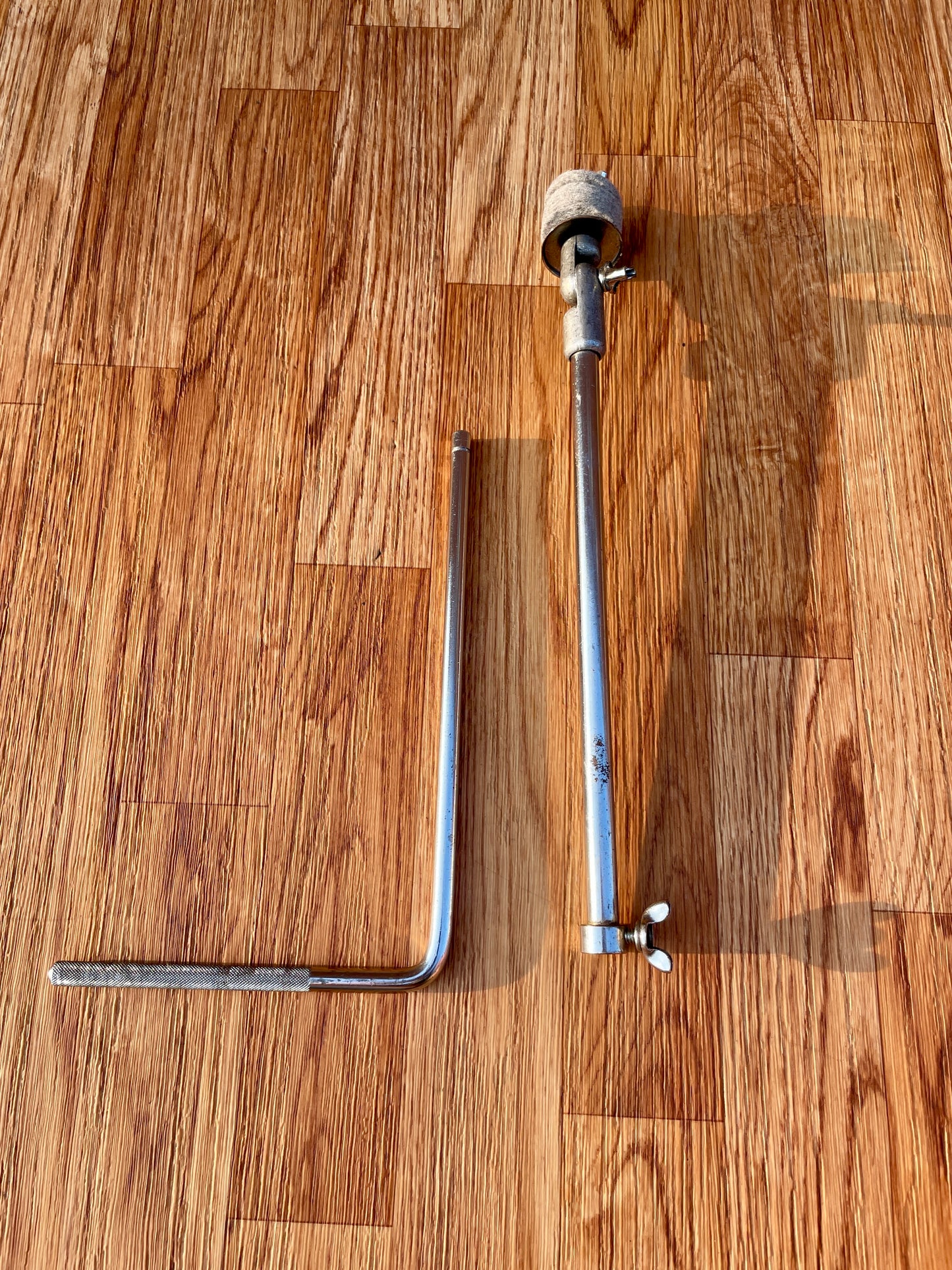 1960s Slingerland No. 599 Adjustable Bass Drum Mount L-Arm Cymbal Holder