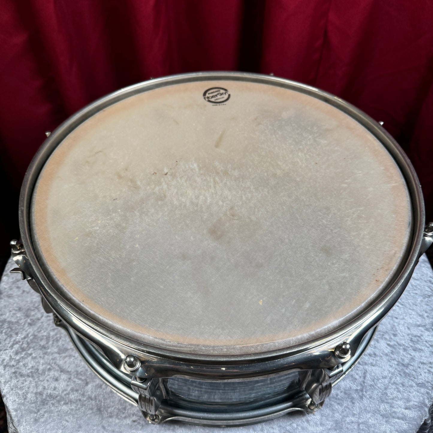 1965 Ludwig 5x14 Jazz Festival Snare Drum Oyster Blue Pearl