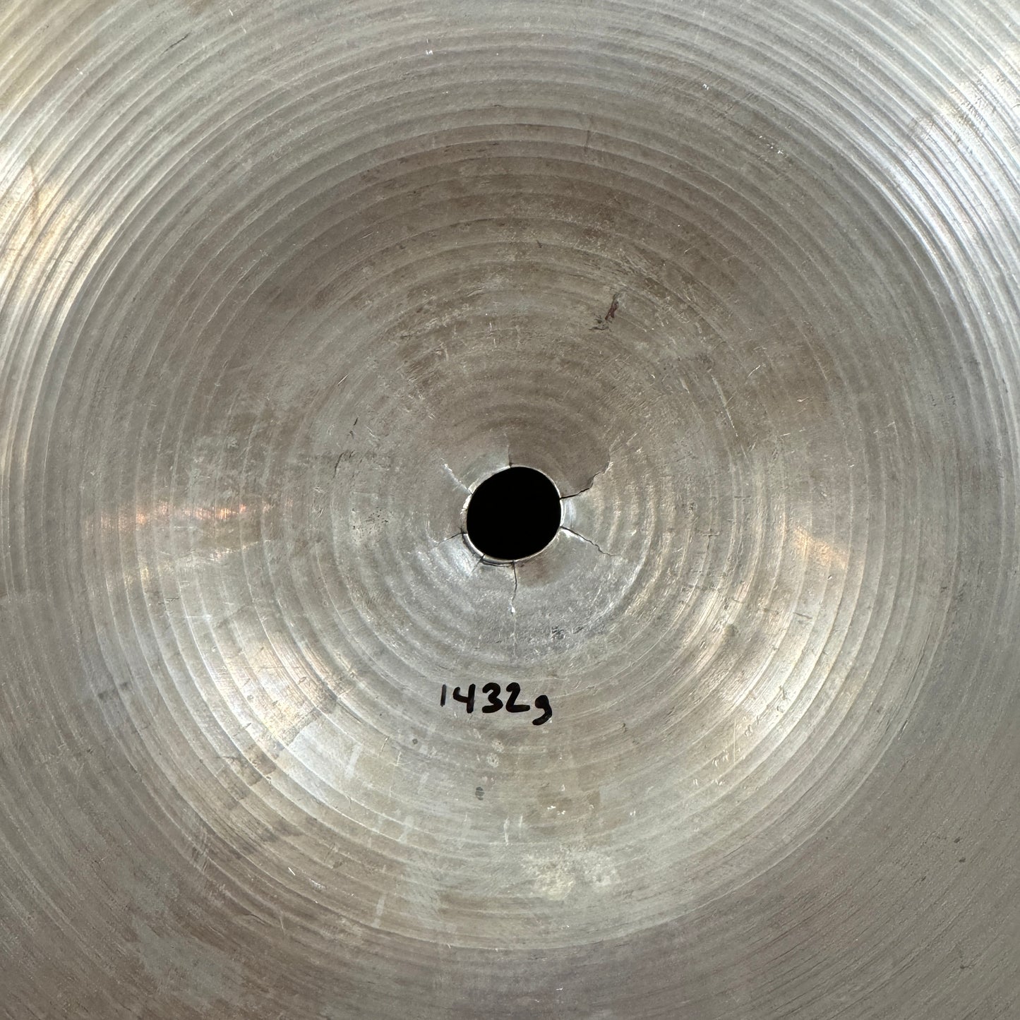 19" Paiste 1960s Ludwig Standard Crash Ride Cymbal w/ Rivets 1432g Swiss