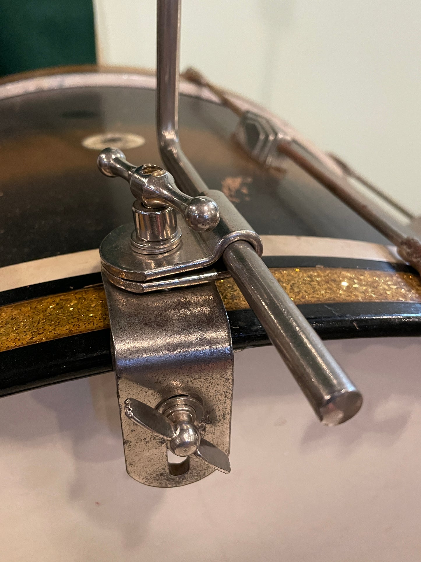 1940s Slingerland SP-761S 14" Gene Krupa L-Arm Cymbal Holder Radio King