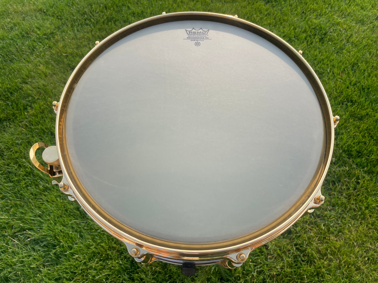 1999 Remo Louie Bellson Signature 5.5x14 Snare Drum White Marine Pearl #413 of 1000 NOS