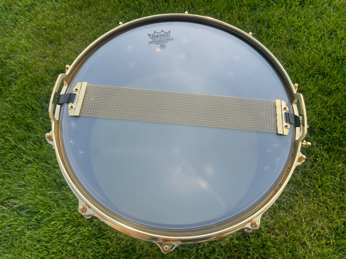 1999 Remo Louie Bellson Signature 5.5x14 Snare Drum White Marine Pearl #413 of 1000 NOS