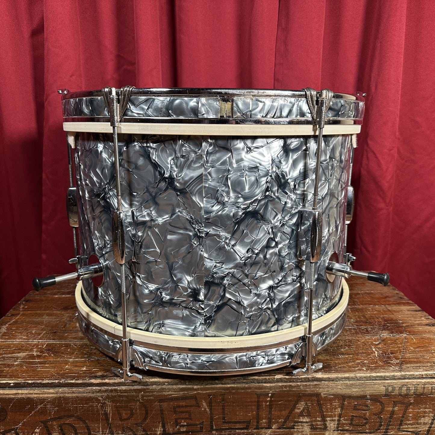 Vintage Whitehall 12x18 Bass Drum Black Diamond Pearl MIJ / Japan