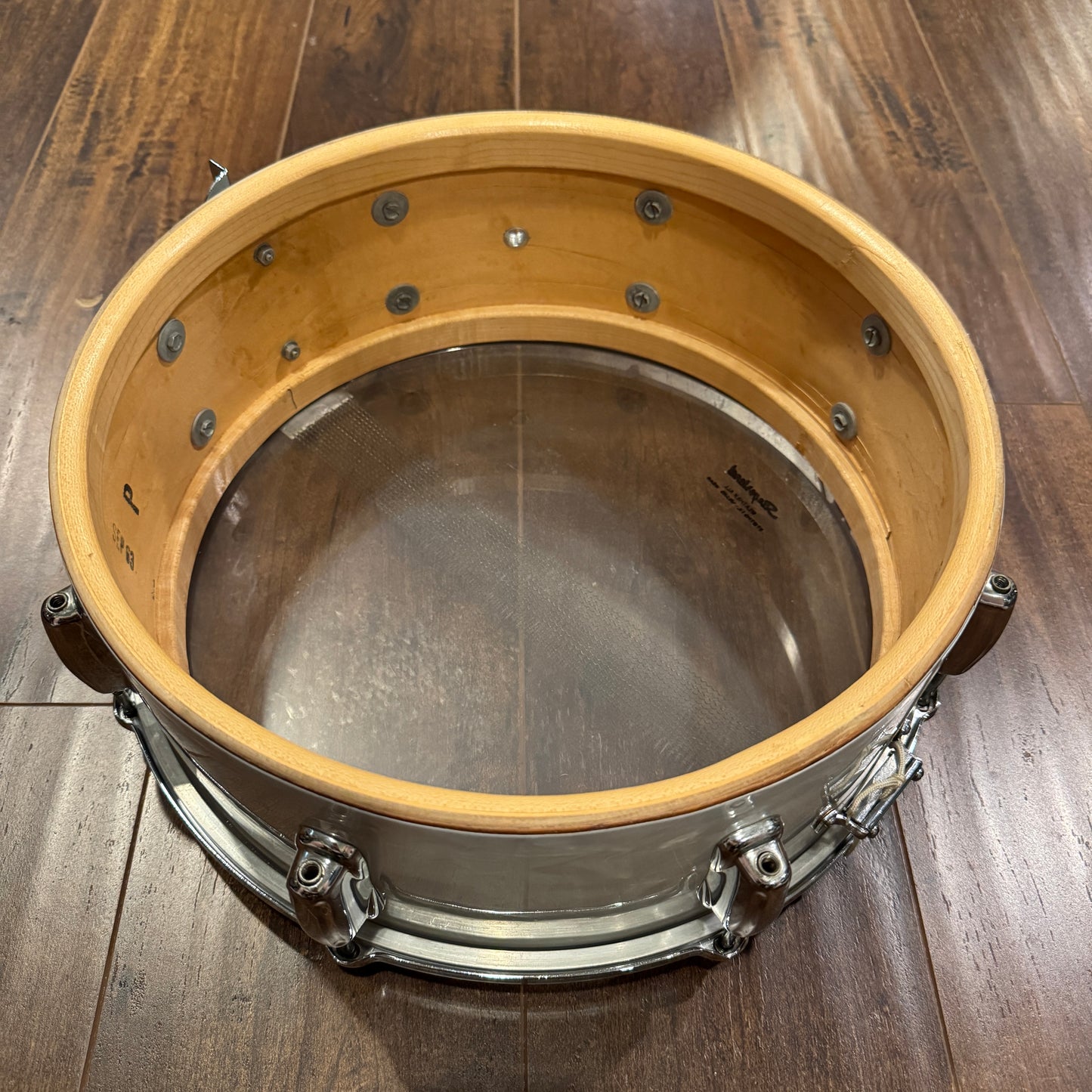 1963 Slingerland 5.5x14 No. 146 Hollywood Ace Snare Drum White Marine Pearl