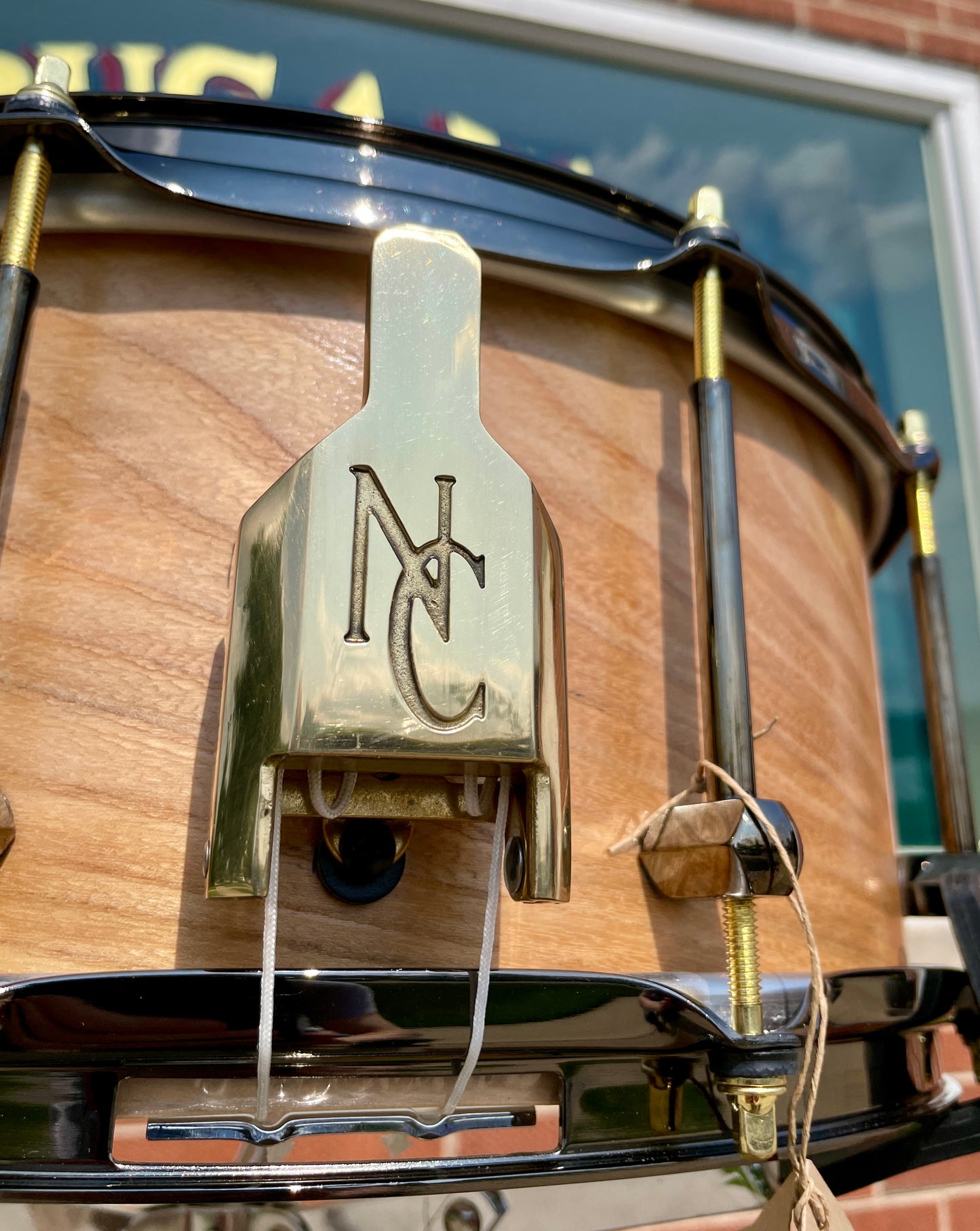Noble & Cooley 6x14 Special Edition Solid Shell Classic Hackberry Snare Drum Natural Satin