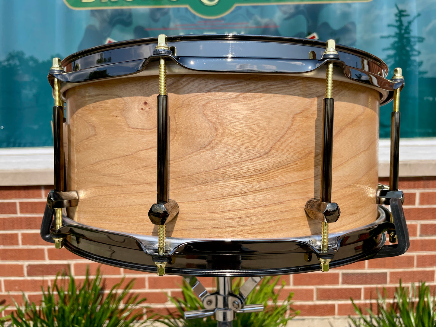 Noble & Cooley 6x14 Special Edition Solid Shell Classic Hackberry Snare Drum Natural Satin