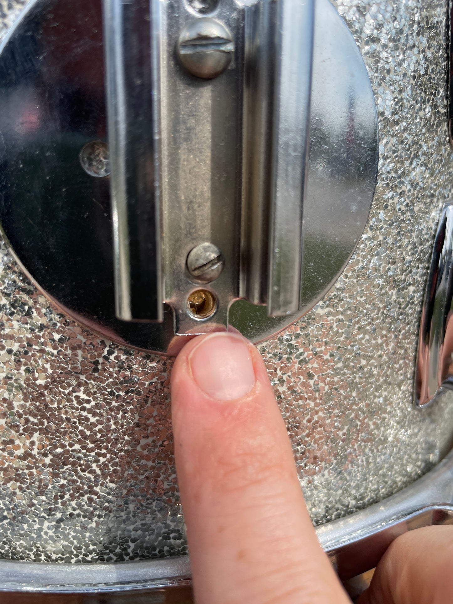 1980s Ludwig 7x10 Tom Drum Single Silver Sparkle