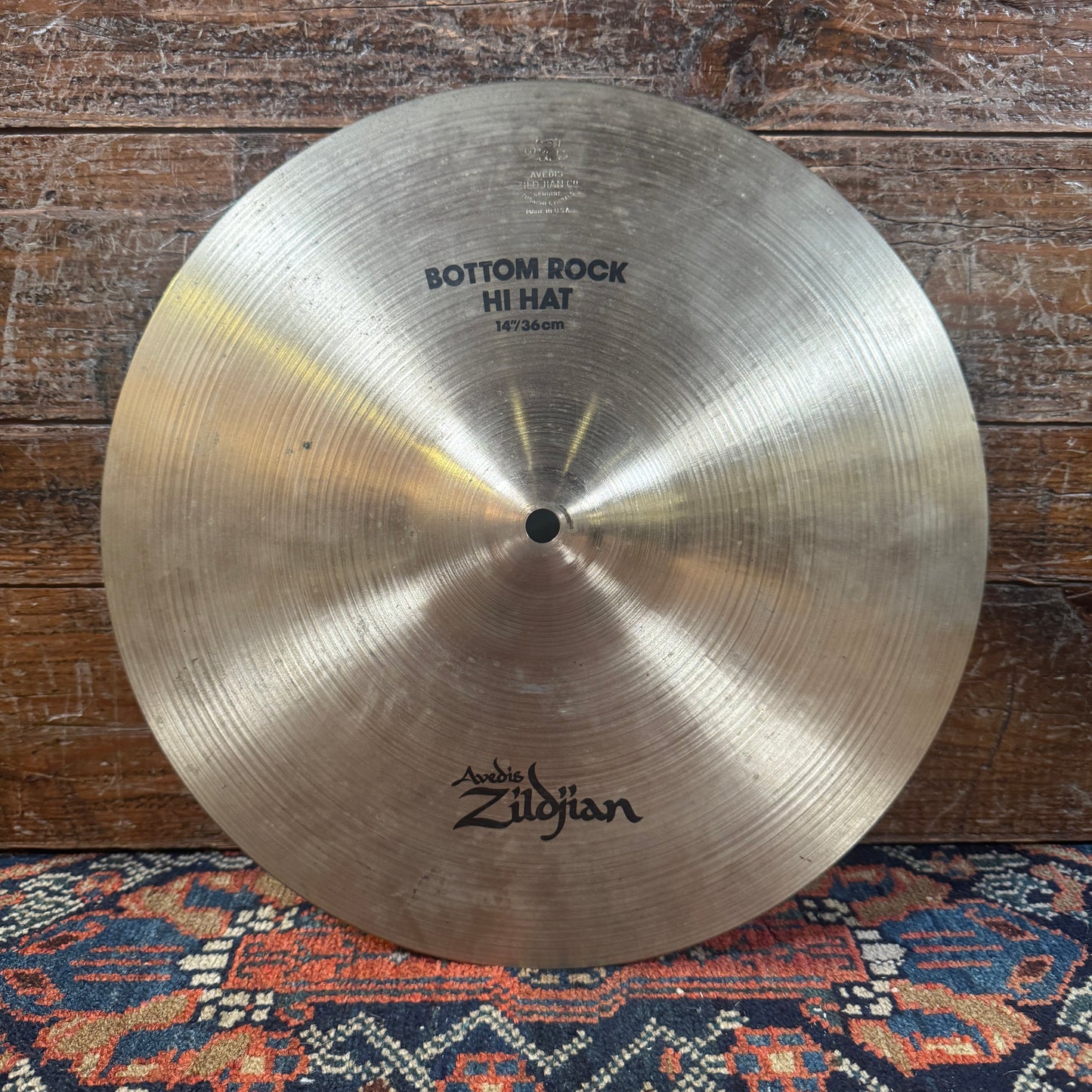 14" Zildjian A 1990s Bottom Rock Hi-Hat Single Cymbal 1300g