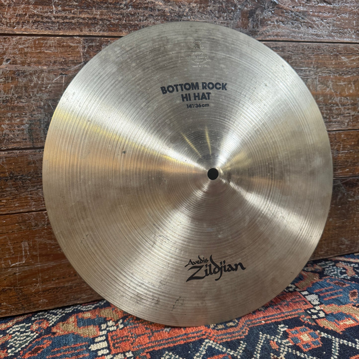 14" Zildjian A 1990s Bottom Rock Hi-Hat Single Cymbal 1300g