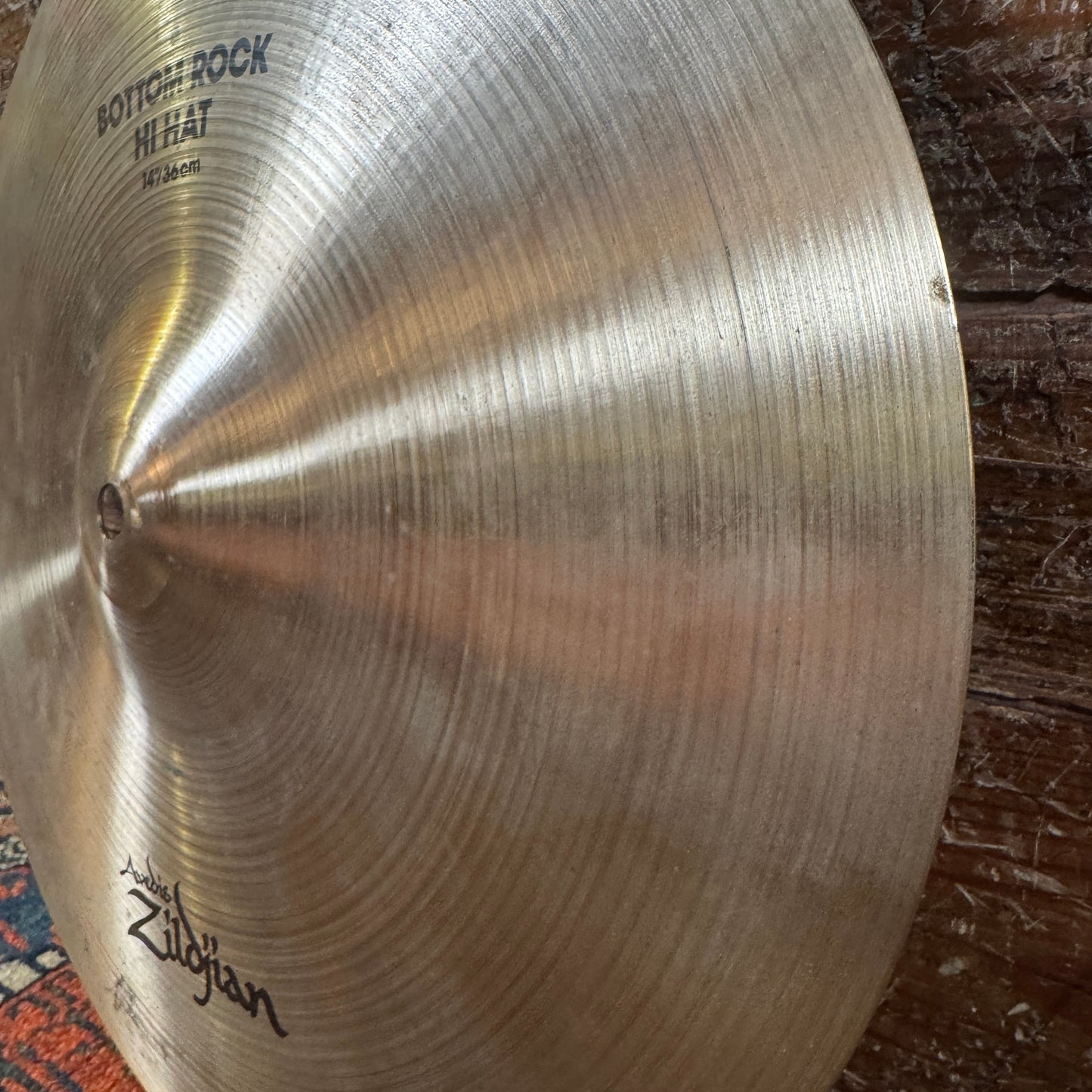 14" Zildjian A 1990s Bottom Rock Hi-Hat Single Cymbal 1300g