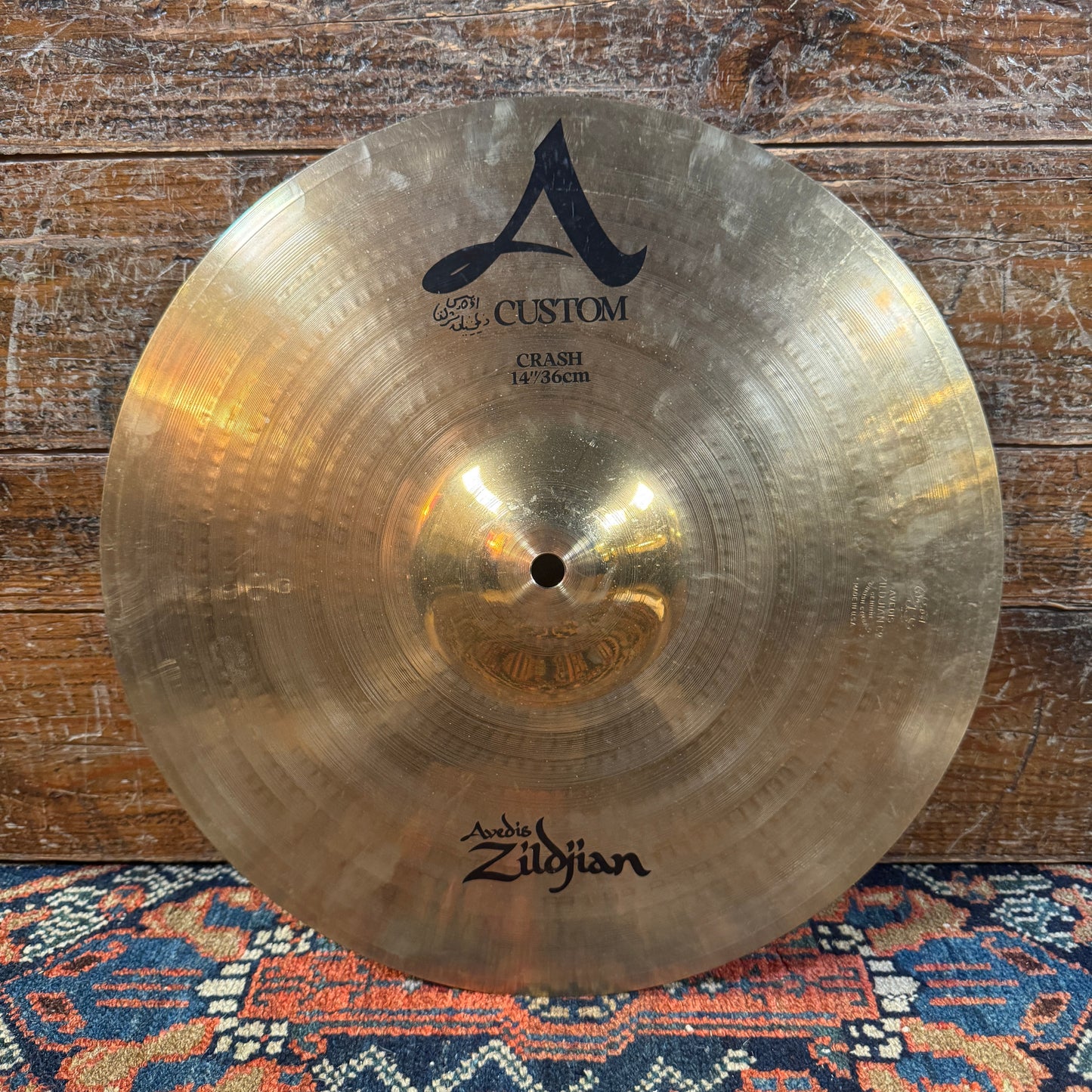 14" Zildjian A Custom Crash Cymbal 744g *Video Demo*