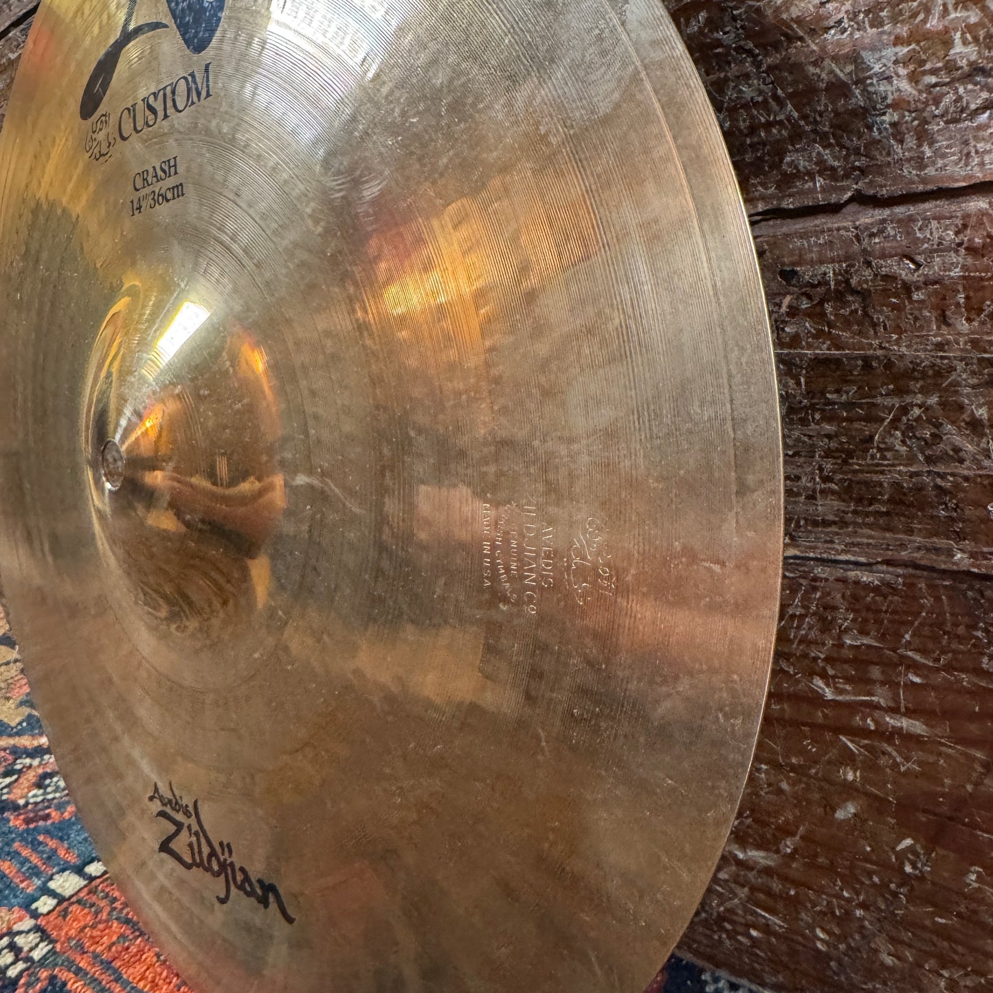 14" Zildjian A Custom Crash Cymbal 744g *Video Demo*