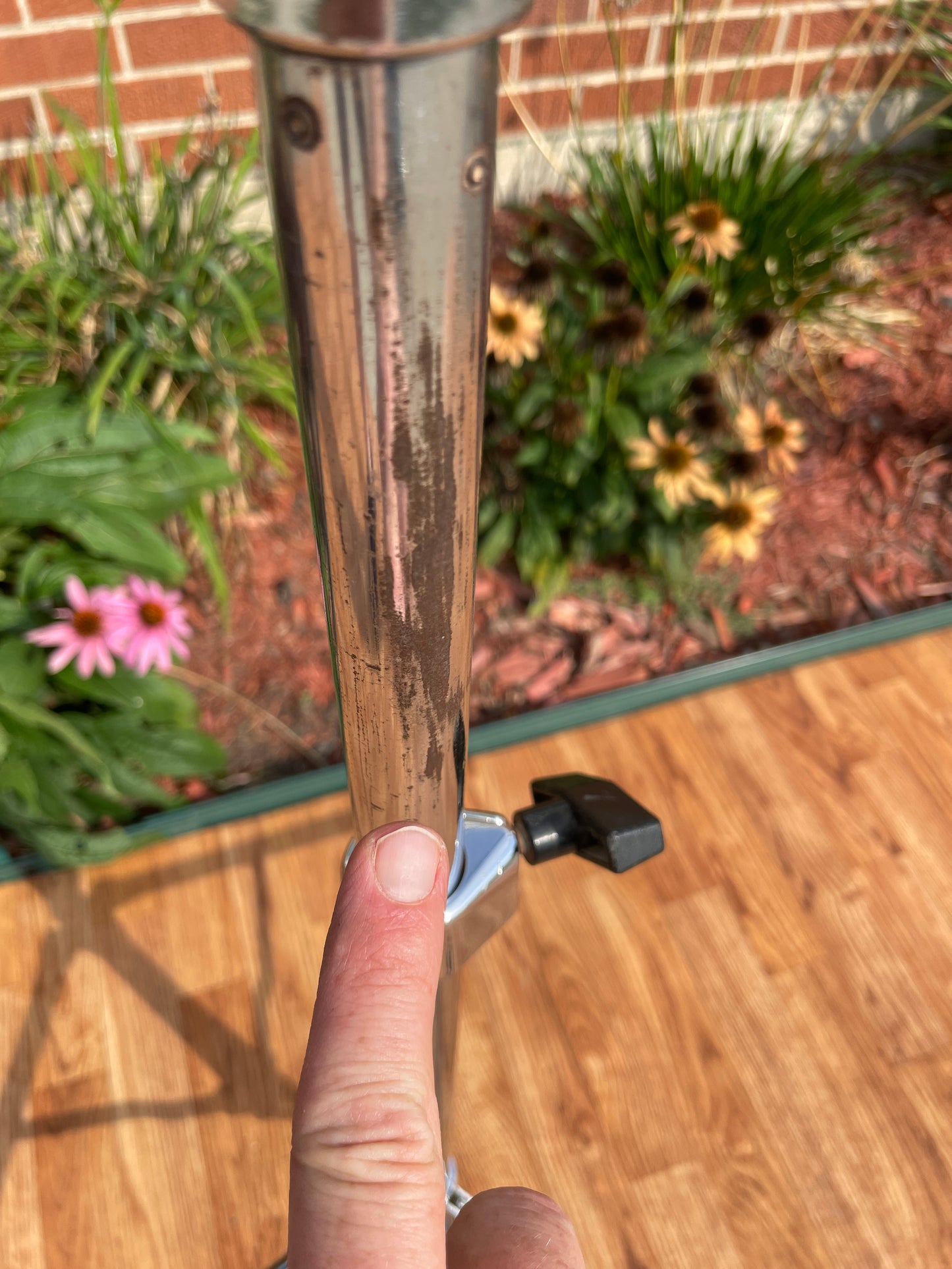 1970s-1980s Ludwig Hercules Clip-Lok No. 1356 Double Tom Stand Short Clip Mount