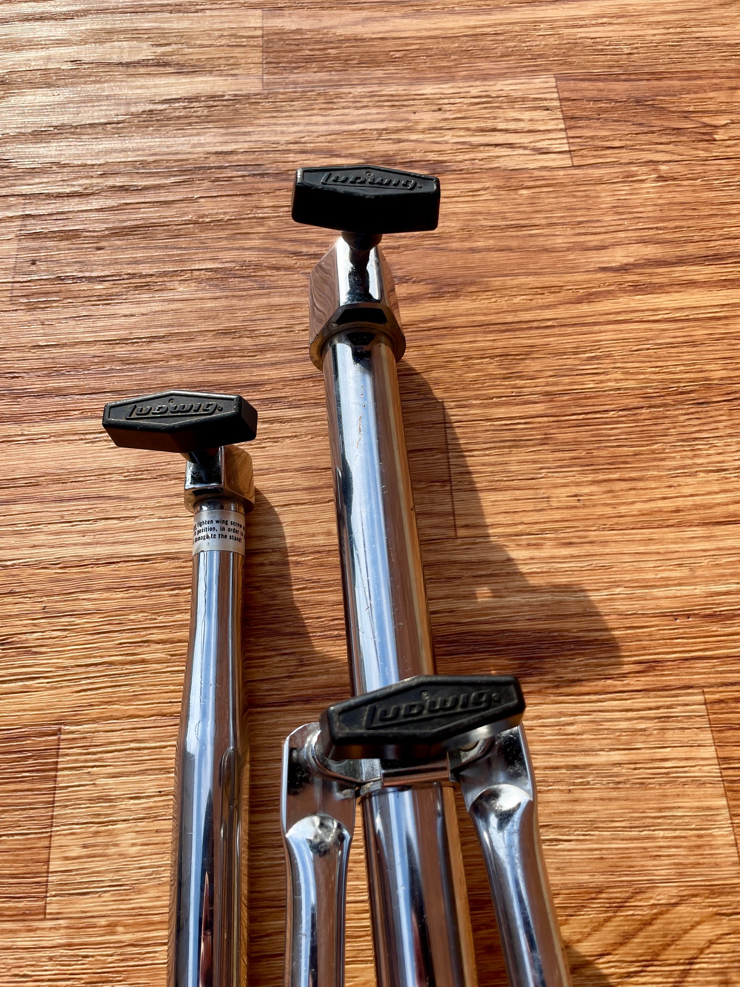 1970s Ludwig Hercules Atlas No. 1405 Straight Cymbal Stand Tubular Legs